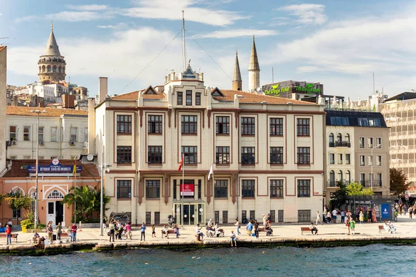 Istanbul Turquie 1Er Septembre 2022 Vue Depuis Bâtiment Autorité Portuaire — Photo