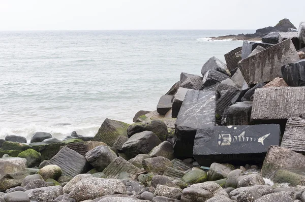 Drawing on the rocks — Stock Photo, Image