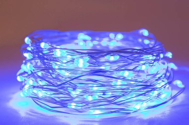 LED sicim ışıkları. Parti Noel süsleme ışıkları. Noel ışıklarını kapat.