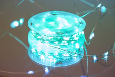 LED sicim ışıkları. Parti Noel süsleme ışıkları. Noel ışıklarını kapat.