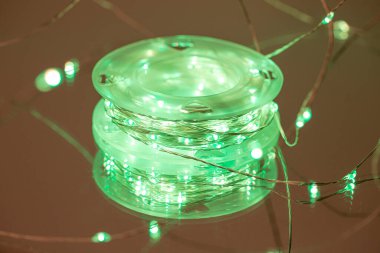 LED sicim ışıkları. Parti Noel süsleme ışıkları. Noel ışıklarını kapat.