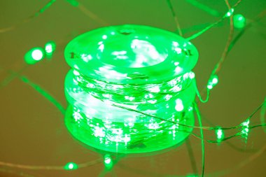LED sicim ışıkları. Parti Noel süsleme ışıkları. Noel ışıklarını kapat.