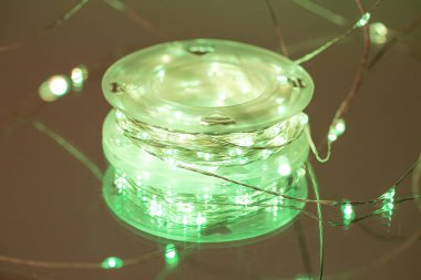 LED sicim ışıkları. Parti Noel süsleme ışıkları. Noel ışıklarını kapat.