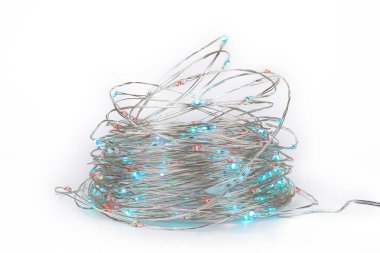 LED sicim ışıkları. Parti Noel süsleme ışıkları. Noel ışıklarını kapat.