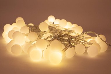 LED sicim ışıkları. Parti Noel süsleme ışıkları. Noel ışıklarını kapat.