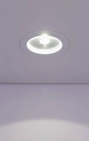Led Cob Işığı Led Işık Paneli Beyaz Arkaplanda Izole Edildi — Stok fotoğraf