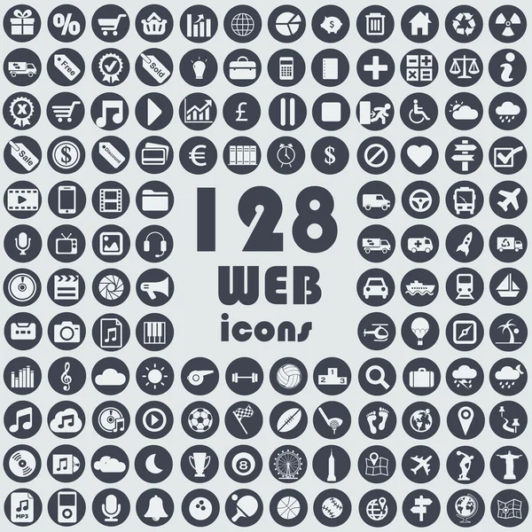 Big collection of web icons — Stock Vector