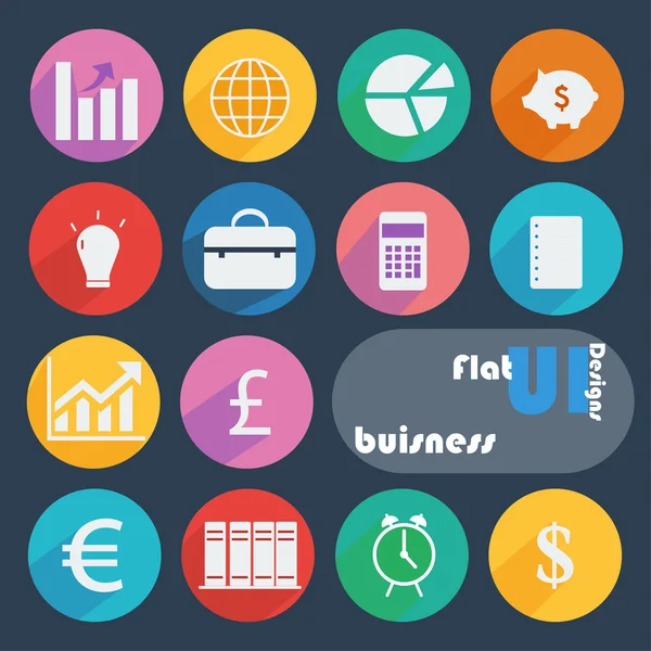 Icon set for Business — Stock Vector