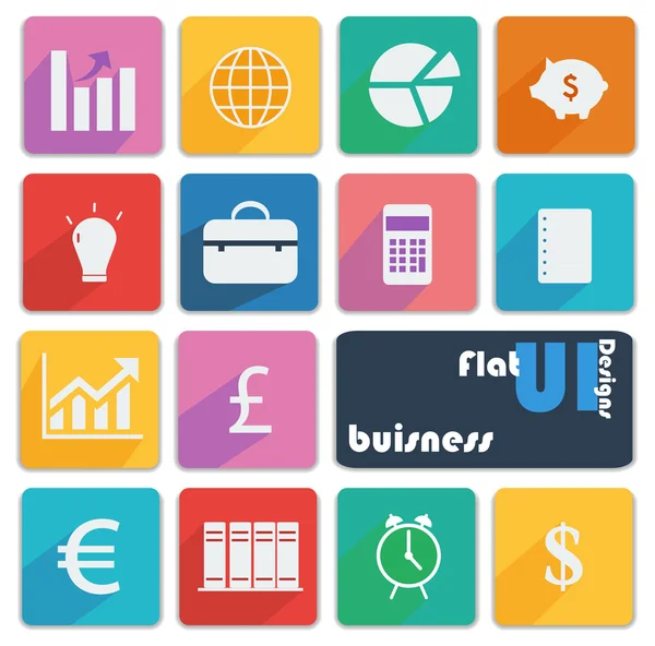 Icon set for Business — Stock Vector