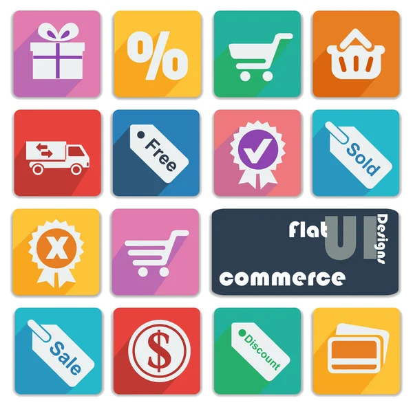 Icons for Commerce. — Stock Vector