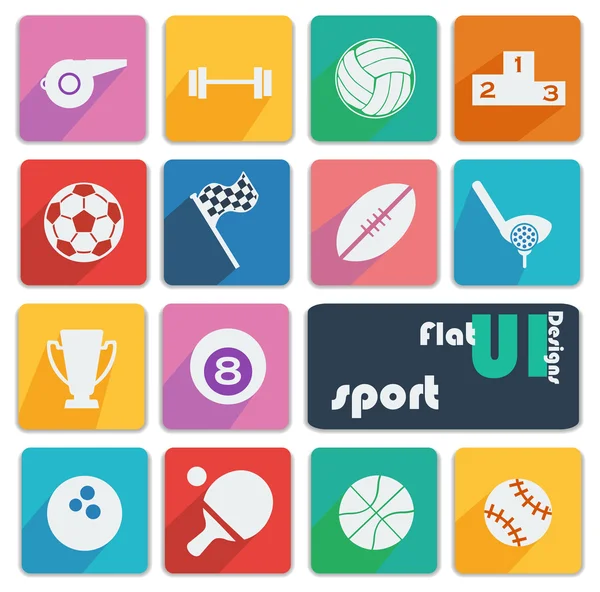 Iconos para el deporte . — Archivo Imágenes Vectoriales