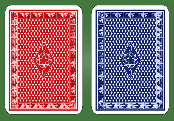 Playing Card Back Designs. — Stock Vector