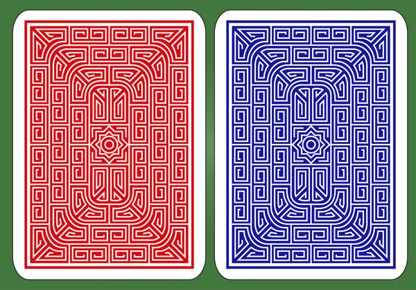 Jugando a los diseños de cartas. — Vector de stock