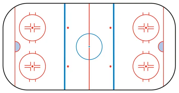 Hielo Hockey Rink — Archivo Imágenes Vectoriales