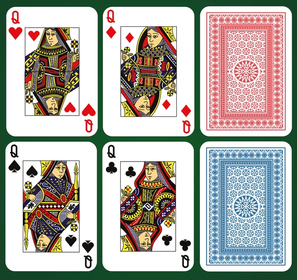 四个皇后 — 图库矢量图片