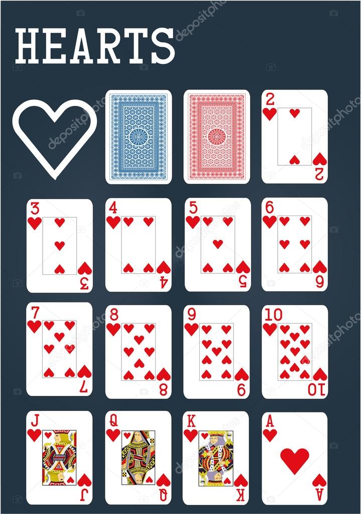 Poker set  - Hearts