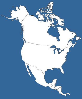 Kuzey Amerika siluet