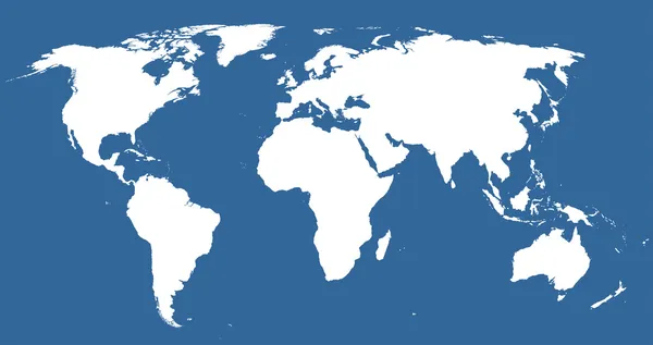 Vysoce detailní svět mapa — Stockový vektor