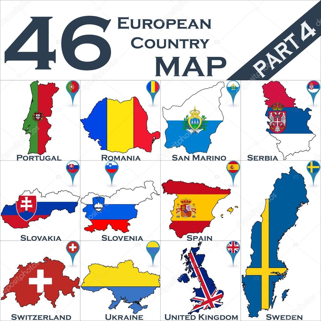 Maps of European country
