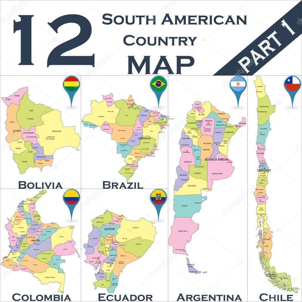 South American political map