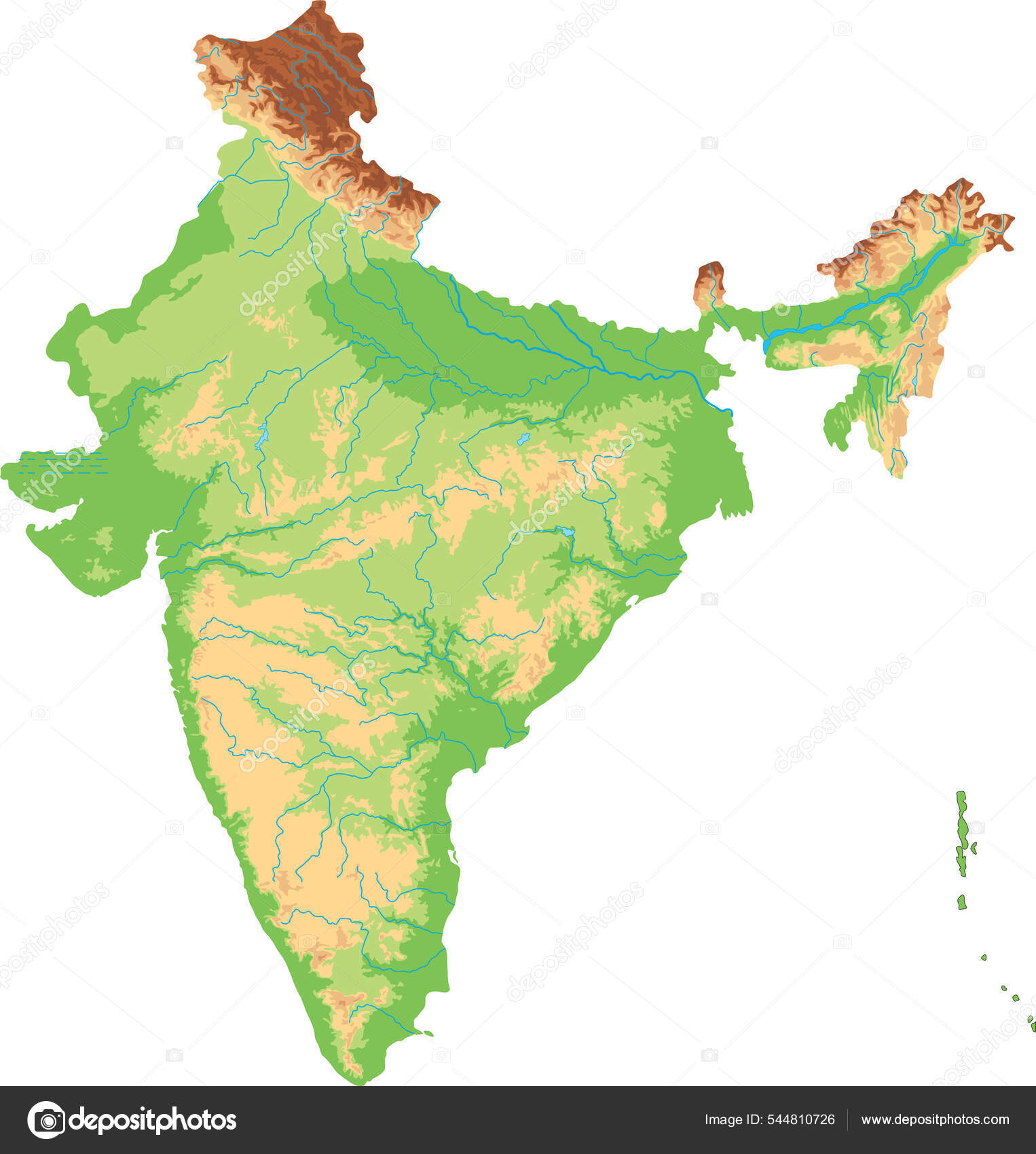 River Map Of India 67 Indian Rivers Map Vector Images, Indian Rivers Map Illustrations |  Depositphotos