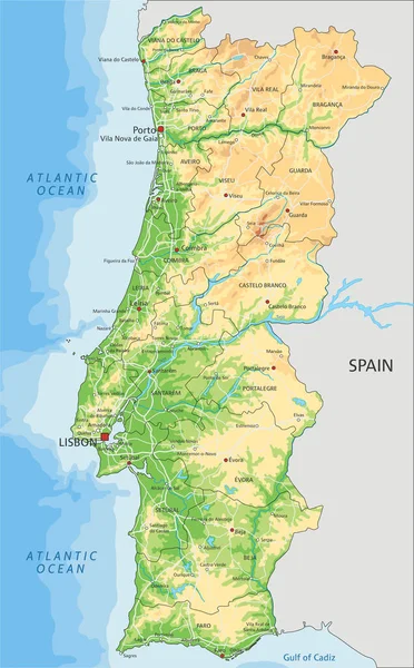 Portugal mapa imagem vetorial de Volina© 1173247