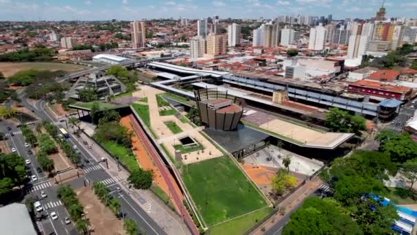 Downtown Sao Jose Rio Preto Avenue Sao Paulo Cityscape Urban — Stock Video