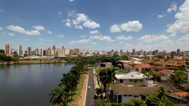 Sao Jose Rio Preto Sao Paulo Brezilya Daki Şehir Manzarası — Stok video