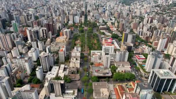 Baixa Belo Horizonte Minas Gerais Brasil Vista Cidade Centro Cidade — Vídeo de Stock