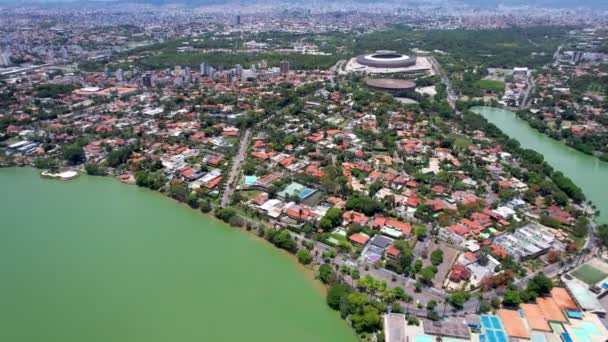 Centro Ciudad Belo Horizonte Minas Gerais Brasil Vista Ciudad Centro — Vídeo de stock
