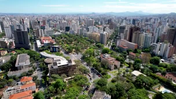 Centro Ciudad Belo Horizonte Minas Gerais Brasil Vista Ciudad Centro — Vídeo de stock