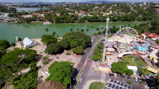 Cityscape Belo Horizonte Amusement Park Minas Gerais Brasil Cityscape Belo — Vídeo de Stock