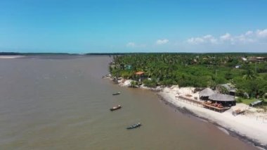 Lencois Maranhenses Maranhao Brezilya. Tatil gezisi için tropik bir manzara. Kuzeydoğu Brezilya. Uluslararası seyahat yerleri.