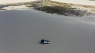 Lencois Maranhenses Maranhao Brezilya. Tatil gezisi için tropik bir manzara. Kuzeydoğu Brezilya. Uluslararası seyahat yerleri.