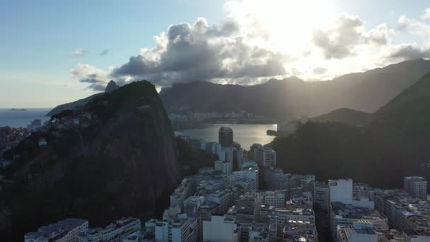 Panoramautsikt Över Rio Janeiro Brasilien Landmärke För Internationella Resor Semestermål — Stockvideo