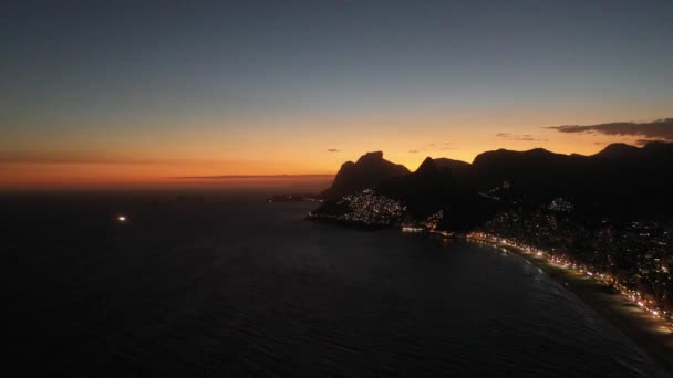 Vue Aérienne Panoramique Rio Janeiro Brésil Point Repère International Destination — Video