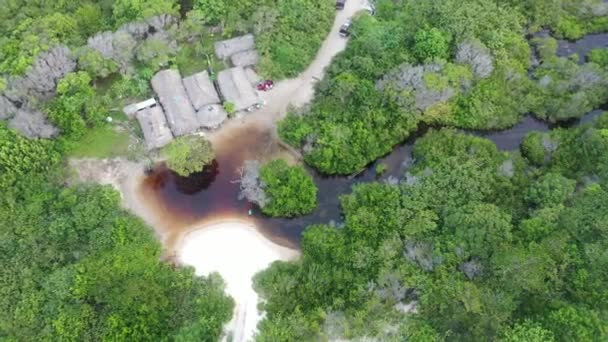 Zandduinen Bergen Regenwaterlagunes Het Noordoosten Van Het Braziliaanse Paradijs Wereldreisbestemmingen — Stockvideo