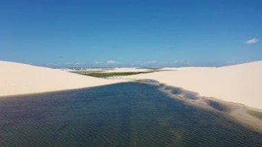 Jericoacoara Brezilya. Tatil gezisi için tropik bir manzara. Kuzeydoğu Brezilya. Uluslararası seyahat yerleri.