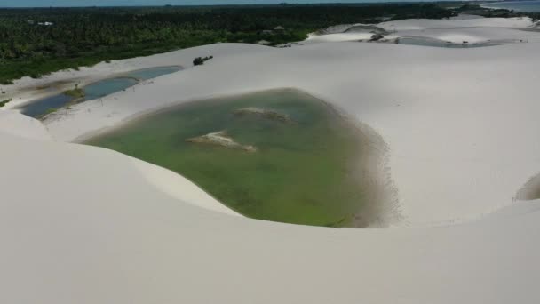 Jericoacoara Ceara Brasil Dunas Arena Montañas Lagunas Agua Lluvia Paraíso — Vídeos de Stock