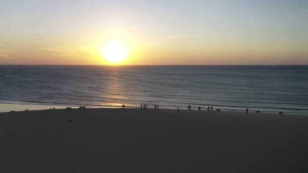 Vue Aérienne Des Lacs Eau Pluie Des Dunes Sable Brésil — Video