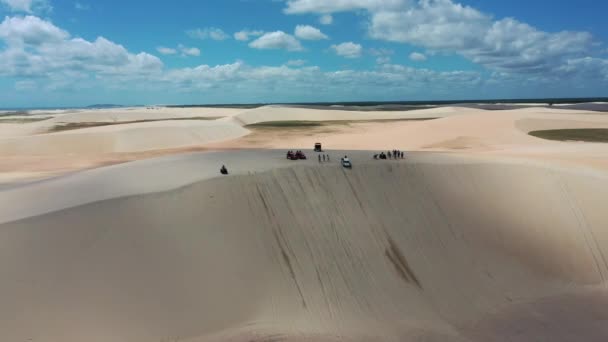 Jericoacoara Ceará Brasil Dunas Areia Montanhas Lagoas Água Chuva Paraíso — Vídeo de Stock