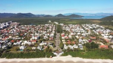 Florianopolis eyaletinin şehir merkezi Santa Catarina Brezilya. Tropikal ada. Uluslararası seyahat yerleri.