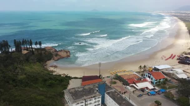 Summer Travel Destination Tropical Scenery Beach Landmark Brazilian State Santa — 图库视频影像