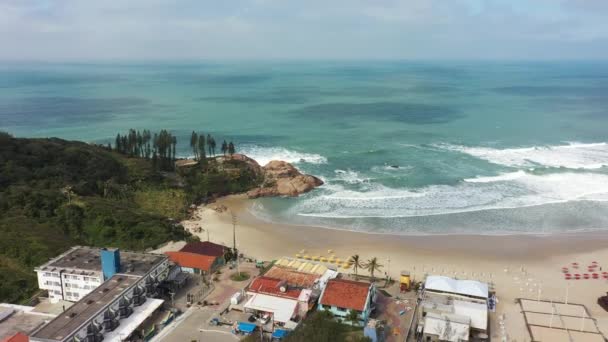 Cityscape Downtown Florianopolis State Santa Catarina Brazil Tropical Island International — 图库视频影像