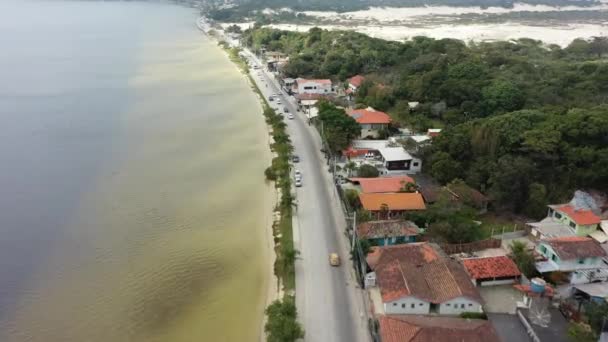 Paisagem Praia Tropical Ilha Florianópolis Estado Santa Catarina Brasil Ilha — Vídeo de Stock