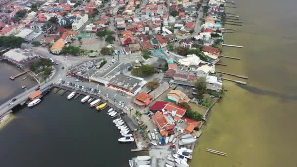 Santa Catarina Brezilya Daki Florianopolis Adasının Tropik Plaj Manzarası Tropikal — Stok video