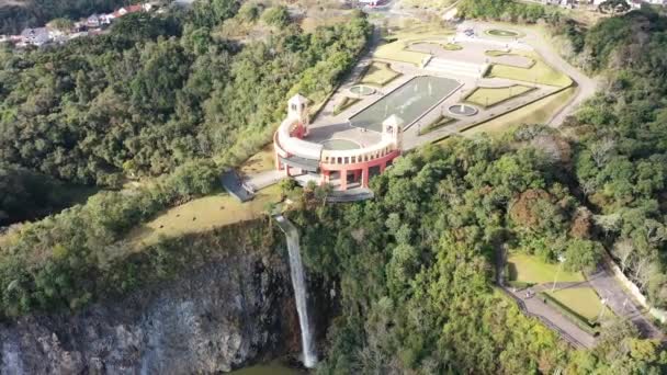 Panorama Widok Lotu Ptaka Centrum Curitiba Brazylia Południowy Region Kraju — Wideo stockowe