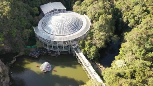Paisagem Aérea Curitiba Brasil Parque Lazeres Centro Capital Paranaense Destinos — Vídeo de Stock