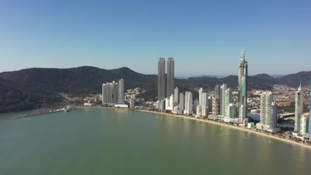 Litoral Balneario Camboriu Santa Catarina Brasil Região Sul Brasil Edifícios — Vídeo de Stock