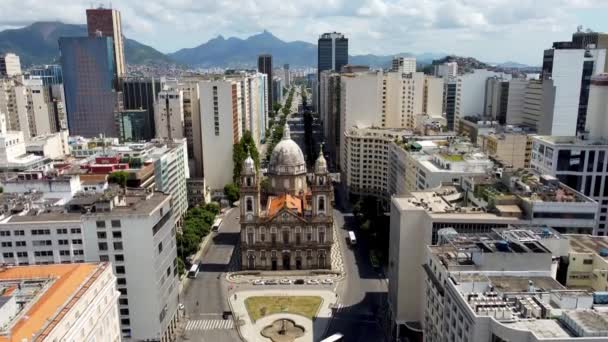 Panoraamanäkymät Rio Janeiro Brasiliaan Kansainvälinen Matkakohde Lomakohde — kuvapankkivideo